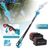 TKKEACE Utensile elettrico per potatura da giardino alto con asta telescopica per motosega elettrica a forbice senza spazzole con asta telescopica regolabile da 2,5 m - With 1×Battery