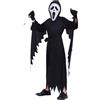 VIYUANH Halloween Scream Costume Bambini con maschera Ghostface, Halloween Ghostface Costume Ragazzo Halloween Costume Film Spaventoso Costume Mietitore Pauroso