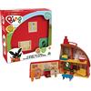 Giochi Preziosi - Bing Playset la Grande Casa di Bing con 2 Personaggi, con 3 Stanze e Tanti Accessori per Arredarle, per Bambini a Partire dai 18 Mesi, BNG36000