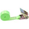 HLHLH Cinghia di tensione for auto e moto, 5 metri, cinghia a cricchetto resistente, fasce elastiche for il fissaggio bagagli borse(Green)