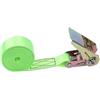 HLHLH Cinghia di tensione for auto e moto, 5 metri, cinghia a cricchetto resistente, fasce elastiche for il fissaggio bagagli borse(Green)