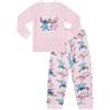 Disney Pigiama lungo in pile di lusso per bambine, motivo: Lilo and Stitch, Stitch e Angel, 14-15 anni, rosa