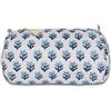 IBOAH Beauty Case Cotone Imbottito (Bianco Floreale, L)