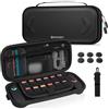 NEWDERY Custodia per Nintendo Switch 2, Custodia rigida protettiva di grande capacità con tracolla e 12 slot per schede di gioco, Borsa da viaggio portatile per Switch 2, Nero