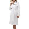 tessile astorino Ricamo 0 - Camice Sanitario da Lavoro Bianco - Divisa Manica Lunga Donna - Camici da Laboratorio per Dottoressa, Medico, Struttura Sanitaria, Infermiera, Veterinario (XS)