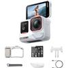 Insta360 Ace Pro 2 in Edizione Limitata Bianco Artico - Pack Xplorer Argento Perla: Videocamera 8K Co-progettata con Leica,Sensore da 1/1,3,Prestazioni imbattibili in condizioni di scarsa luminosità.