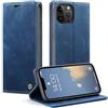 Monweicz Cover Compatibile con IPhone 14 Pro Max, Custodia Portafoglio con Slot per Scheda, Protezione Completa Premium in Pelle PU, Flip Libro Magnetica IPhone 14 Pro Max, Blu