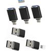 Kefiany Adattatore USB C OTG Convertitore USB A Maschio a USB C Femmina (6 Pack)per iPhone iPad Pro compatibile per Samsung Android MacBook Cavo Type-C Adapter Caricatore Alimentatore Computer Connettore Auto