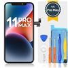 bokman Schermo per iPhone 11 Pro Max da 6,5 pollici 𝐓𝐫𝐮𝐞𝐓𝐨𝐧𝐞 𝐅𝐚𝐜𝐞 𝐈𝐃, Schermo di Ricambio Assemblage del Digitizer, Kit di Riparazione Completo + Protezione Schermo