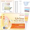 Accufast Strisce Reattive Urina per 10 Indicatori - 50 Strisce Reattive per Urinalisi, Kit per Test UTI con Nitriti, Leucociti, PH, Con contenitore per urina e catetere, cartella colori di riferimento