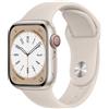 Apple Watch Series 8 Alluminio 41 mm (2022) | GPS + Cellular | Galassia | Cinturino Sport Galassia S/M - molto buono