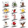 TogtherKings Set di 12 Tagliabiscotti Di Natale, Tagliabiscotti In Acciaio Inossidabile Per Bambini, Formine Biscotti Natale, Tagliabiscotti per riempire il calendario dell'avvento,cioccolatini e biscotti natalizi