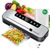 Strixorn Macchina Sottovuoto Alimenti Professionale 7 in 1 con Modalità Secco/Umido, Sigillatura Automatica Ermetica e Taglia-Borse Integrato per Freschezza Prolungata e Conservazione Sapore