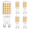 GOHDLAMP Lampadine G9 LED Luce Calda Dimmerabile, 2700K 230V 4W Sostituzione Lampada Alogena G9 da 40w, Lampadina T4 4W LED 450Lm Bianco Clado per Illuminazione Decor di Interni ed Esterni Senza Sfarfallio