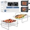 Belfort Etech Set di griglie per friggitrice ad aria di alta qualità per Ninja 9,5 L AF400UK, AF451UK e DZ400UK, in acciaio inox 304, a strato singolo e spiedino, lavabile in lavastoviglie, realizzato appositamente