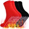 SEMINISMAR Calze autoriscaldanti, calze riscaldanti, calze termiche, calze termiche, calze termiche, calze autoriscaldanti, calzini in tormalina, rosso e nero