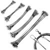 DragonX2 100 Pezzi Leader Filo Da Pesca In Acciaio Inossidabile, Anti Morso Pesca Terminali Acciaio, Per Acqua Dolce E Salata, Finali Da Pesca Leader, 10 Cm, 15 Cm, 20 Cm, 25 Cm, 30 Cm, Nero