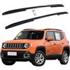 Huiloogye 2 Pezzi Portapacchi longitudinale Auto per Jeep Renegade 2014-2023 2024 2025, Barre Portatutto Auto Accessori Viaggio e Trasporto