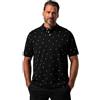 JP 1880 WHITELISTED Jp1880 Poloshirt, Halbarm, piqué, Minimal Print, bis 8 XL Camicia, Nero, Uomo