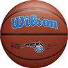 Wilson Pallone da Basket NBA Team Alliance, Con Superficie Pure Feel e Tecnologia Dual Depth, Con Maggiore Stabilità Aerea, Colore: Marrone, Taglia: 7