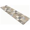 Comart - Tappeto Cucina Austin - Impermeabile - Antiscivolo - Antimacchia - Lavabile in Lavatrice - Passatoia in Poliestere - per Corridoio e Cucina - Made in Italy - Cementine Grigie - 50x230 cm