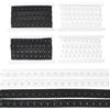 BENECREAT Nastro con Gancio Singolo e Occhiello da 9 m, Estensore per Reggiseno in Poliestere, 2 Colore, per Corsetto, Reggiseno, Cucito, Quilting, Danza Rinascimentale, Corsetto,(Nero Bianco)
