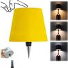 AIMARS Lampada per bottiglia senza fili, 3 colori, dimmibile continuamente, LED ricaricabile touch, paralume senza fili per camera da letto, ristorante, bar (giallo)