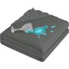 Utopia Bedding Coprimaterasso Matrimoniale Impermeabile 140 x 200 x 30 cm grigio, Viscosa, Oeko-Tex Certified, Proteggi Materasso, Traspirante, Tutto Intorno Elastico