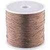 Fashewelry - 91 metri di filo di nylon intrecciato per perline, corda cinese annodata 0,8 mm, cammello, ideale per macramè, collana fai da te, braccialetto, creazione di gioielli