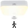 Toowell Lampada a batteria da 10000 mAh con sensore di movimento, per interni, funzionamento a batteria, con sensore di movimento, batteria per garage, cantina, bagno, luce bianca calda