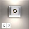 VEGOATY 2 pezzi luce notturna a LED con sensore di movimento, luce notturna a presa elettrica, luce notturna a 3 luminosità dimmerabile, luce bianca calda 3000 K, luce a LED per camera da letto