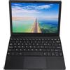 Fockety Laptop Portatile, Display IPS da 512 GB 1280x800 da 10,1 Pollici Processore Quad Core Mini Computer con Ricarica Wireless di Tipo C Laptop Ultra Sottile con Mouse (Spina europea