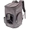 Ferribiella Spa Ferribiella Zaino Supreme Eva Grigio per Cani e Gatti
