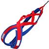 LASALINE Imbracatura per cani da traino X-Back per bikejoring, Canicross, dog-kart, dog-trekking, sleddog - rosso blu
