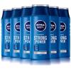 Nivea Men Strong Power shampoo, 250 ml, 6 pz.
