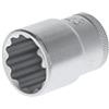 GEDORE Inserto per Chiave a Bussola, Attacco 1/2 pollici, 12.5 mm, Bocca Dodecagonale, Chiave a Bussola 23 mm, Utensile, D 19 23, Acciaio Cromato