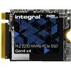 Integral WDS100T3X0G-IN drives allo stato solido 1 TB M.2 PCI Express 4.0 NVMe