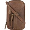 STILORD 'Lane' 3-in-1 Pochette Porta Cellulare Pelle Borsa Marsupio Borsello da Polso Vintage Portafoglio Borsa a Tracolla Piccola Crossbody Bag Vero Cuoio, Colore:marrone medio