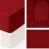 Lenzuolo sotto Giotto Bordeaux raso cotone 300TC 180x200 cm h30