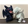 Yu-Gi-Oh! Blue-Eyes White Red-Eyes Black Dragon Big Peluche Doll Set 2024 NUOVO