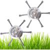 SSEHCWAN Spazzola per erbacce per decespugliatore, 2 pezzi 15,2 cm Spazzola per erbacce per decespugliatore, testa del trimmer per erbacce per testa del tagliaerba da giardino, testa del tagliaerba da giardino