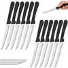 Renimove Coltelli da bistecca ccciaio inox 22 cm lama da 12 cm resistente alla corrosione ergonomico lavabile in lavastoviglie (12 Pezzi)