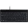 Perixx PERIBOARD-409 P Mini tastiera compatta PS/2 cablata, 315 x 147 x 21 mm, cavo da 1,80 m, layout tedesco QWERTZ