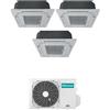 Hisense CONDIZIONATORE HISENSE TRIAL SPLIT CASSETTA A 4 VIE 9000+12000+18000 BTU INVERTER 5AMW105U4RQC A++