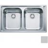 Franke Lavello da Incasso 2 Vasche Inox Microdekor NET 620 86 x 51 cm Franke 101.0040.741 8585962