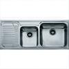 Franke Lavello da Incasso 2 Vasche + Gocciolatoio Sinistro Inox Franke GAX 621 2 101.0017.504 85840847 101.0017.504