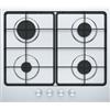 Franke Piano Cottura da Incasso 60 cm 4 Fuochi Gas Griglie Smaltate Acciaio Inox satinato Smart 600 Franke FHSM 604 4G XS E - 106.0554.314