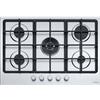 Franke PRONTA CONSEGNA - SPEDIZIONE IMMEDIATA Piano Cottura da Incasso 75 cm 5 Fuochi Gas con Doppia Corona Griglie in Ghisa Acciaio Inox satinato Smart 750 Franke FHSM 755 4G DC XS C - 106.0554.394