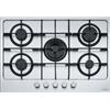 Franke Piano Cottura da Incasso 75 cm 5 Fuochi Gas con Doppia Corona Griglie in Ghisa Acciaio Inox satinato Maris 750 Franke FHMA 755 4G DC XS C - 106.0554.320