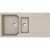 Franke Lavello da Incasso Fragranite 1 Vasca e Vaschetta con Gocciolatoio Reversibile 100 x 50 cm Sahara Serie Urban Franke UBG 651-100 114.0686.777